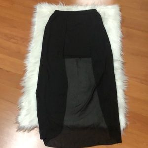 Charlotte Russe High-Low Chiffon Skirt